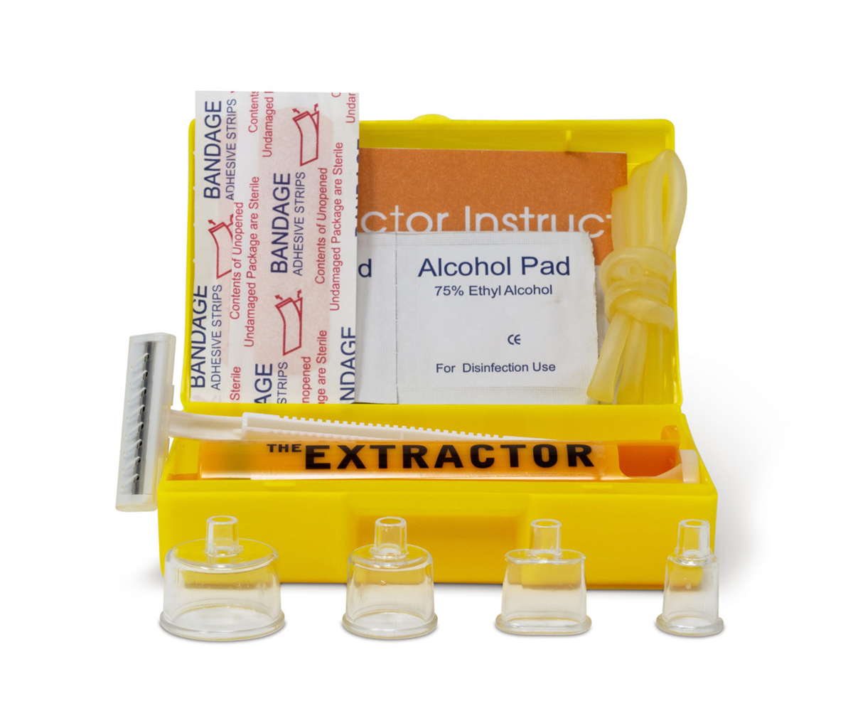 Extractor estrattore di veleno con 4 coppette per kit antiofidico