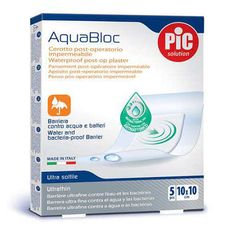 Cerotto aquabloc 10x10 sterili, conf. 5 pz 