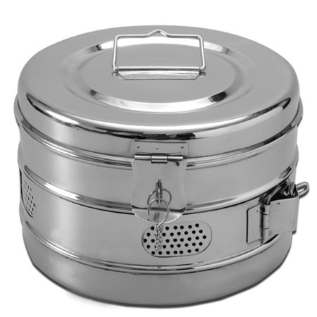 Cestello autoclave diam.mm.150x150h, inox, mod.imp. 