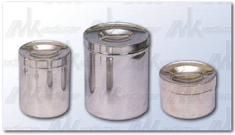 Vaso inox c/coperchio diam.102x66h litri 0,5 