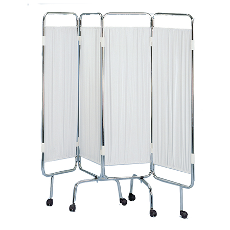 Paravento 4 ante c/4 ruote frenanti centrali e 2 piroettanti laterali 