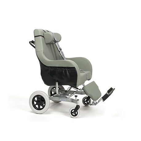 Poltrona coraille polifunzionale largh. cm. 42 in skai verde 