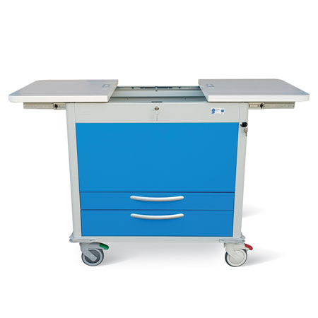 Carrello delta giro visite colore blu 