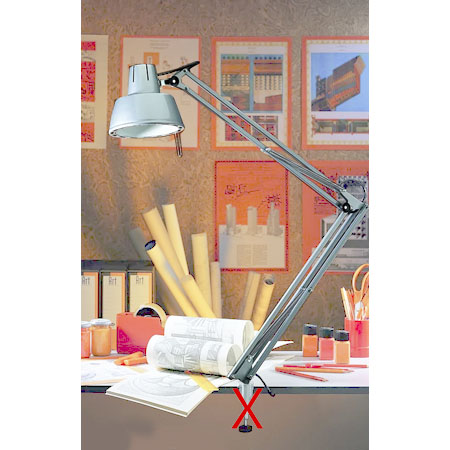 Lampada osservaz,pantografo,uso priv cm.100-110, escl.stativo escl.lamp 