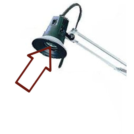 Lampada alogena di ricambio dicroica 50w 12v per cod.11053mo 