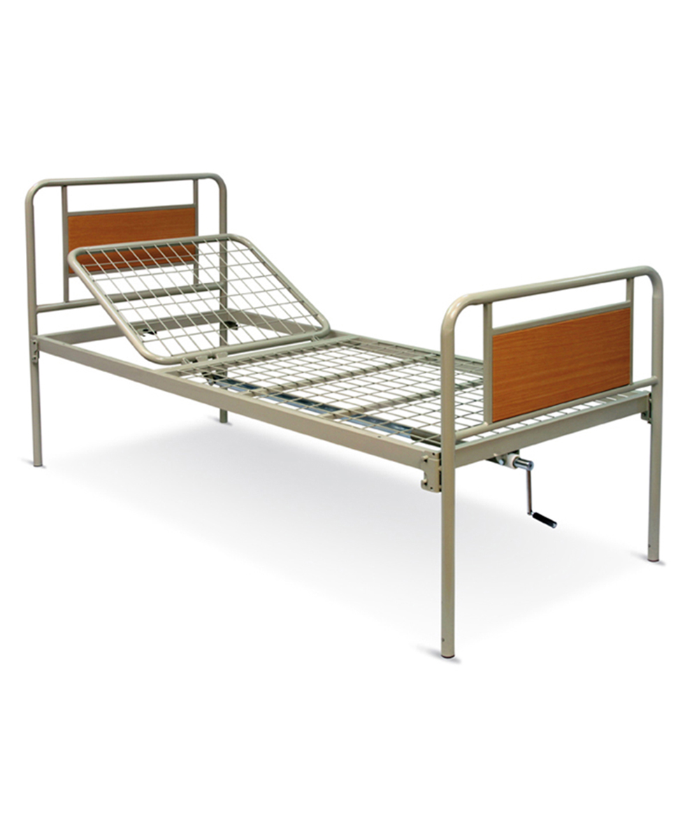 Letto degenza in ferro manuale articolato a 1 movimento cetra 