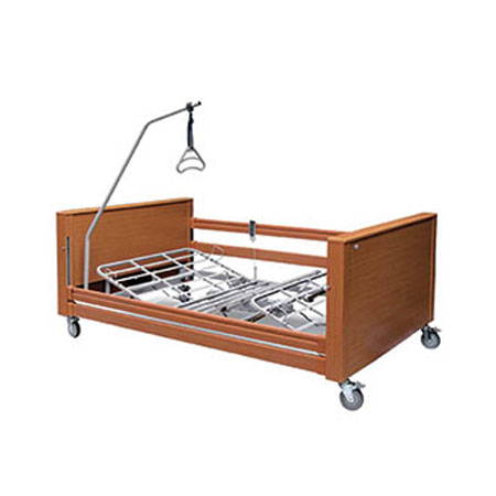 Letto elet. legno banjo large mis. 120x200cm. port. 135kg 