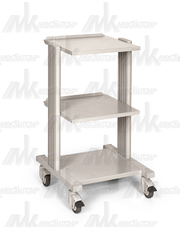 Carrello in alluminio e acciaio, 3 piani cm. 40x36x80 smart 3 