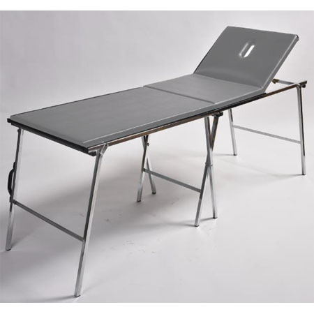 Letto valigia metallo, colore grigio esclusa borsa e portarotolo 