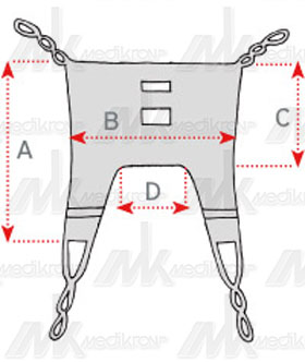 Imbracatura tessuto senza testa mis. l 