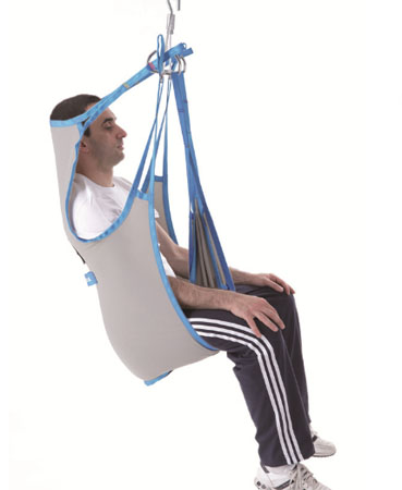 Imbracatura standard in tela con poggiatesta per sollevamalati tg.s 