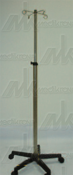 Asta portaflebo amagnetica telesc.su piantana a 2 posti kg.3-ce cl.1 