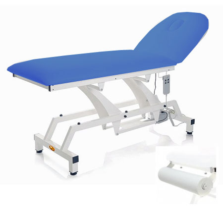 Letto visita lytus elettr.c/foro e tappo col. blu c/portar. port.200kg 