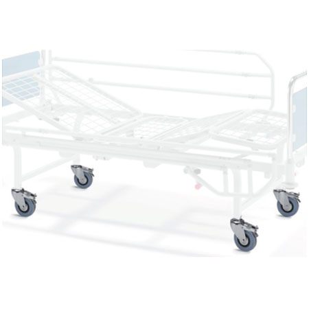 Kit ruote diam. mm.125 per letto degenza horus 