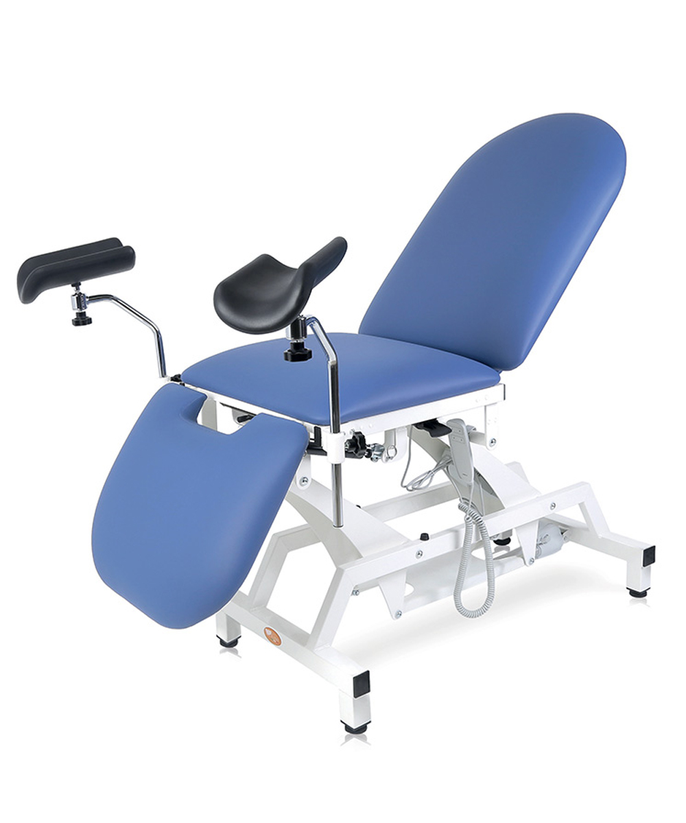 Letto visita ginecologica lytus 3 sezioni elettrico blu c/supp. portarot 