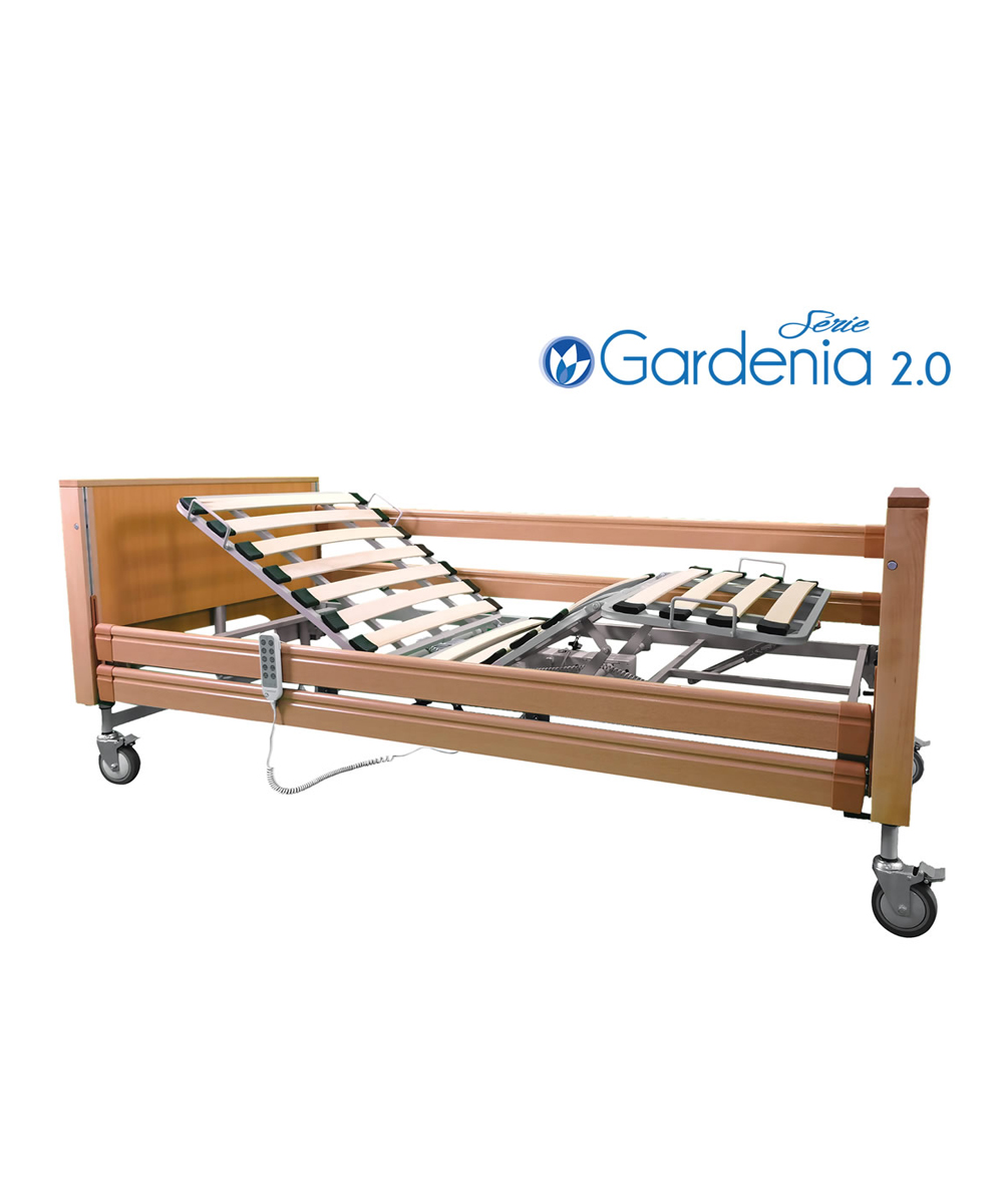 Letto deg. elet. 3 snodi trendel. gardenia 2.0 rete legno c/sol malati 