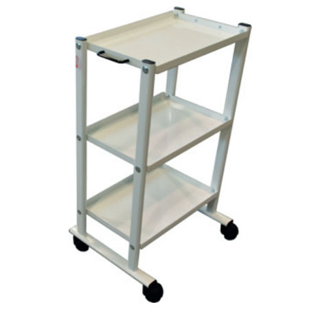 Carrello tris a 3 ripiani in lamiera verniciata -  mis.49 x 37 x h 77 cm 