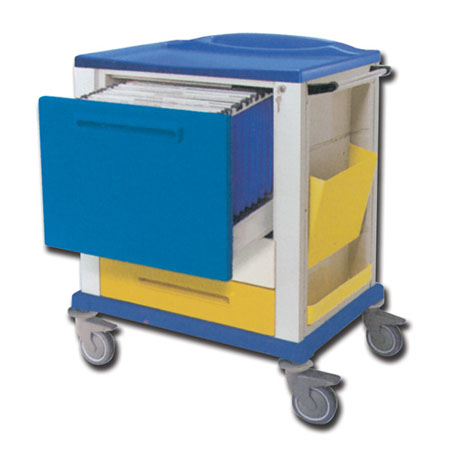 Carrello portacartelle x 25 cartelle misure: 820 x 640 x h 1000 mm 