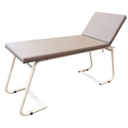 Letto visita 1 snodo verniciato, mis. cm180x61x75h  colore grigio 