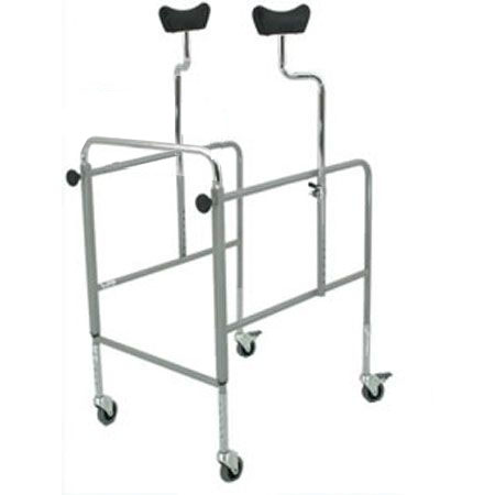 Deambulatore smont. 4 ruote piroett.2 c/freno c/app.sottoasc.reg.112-145 