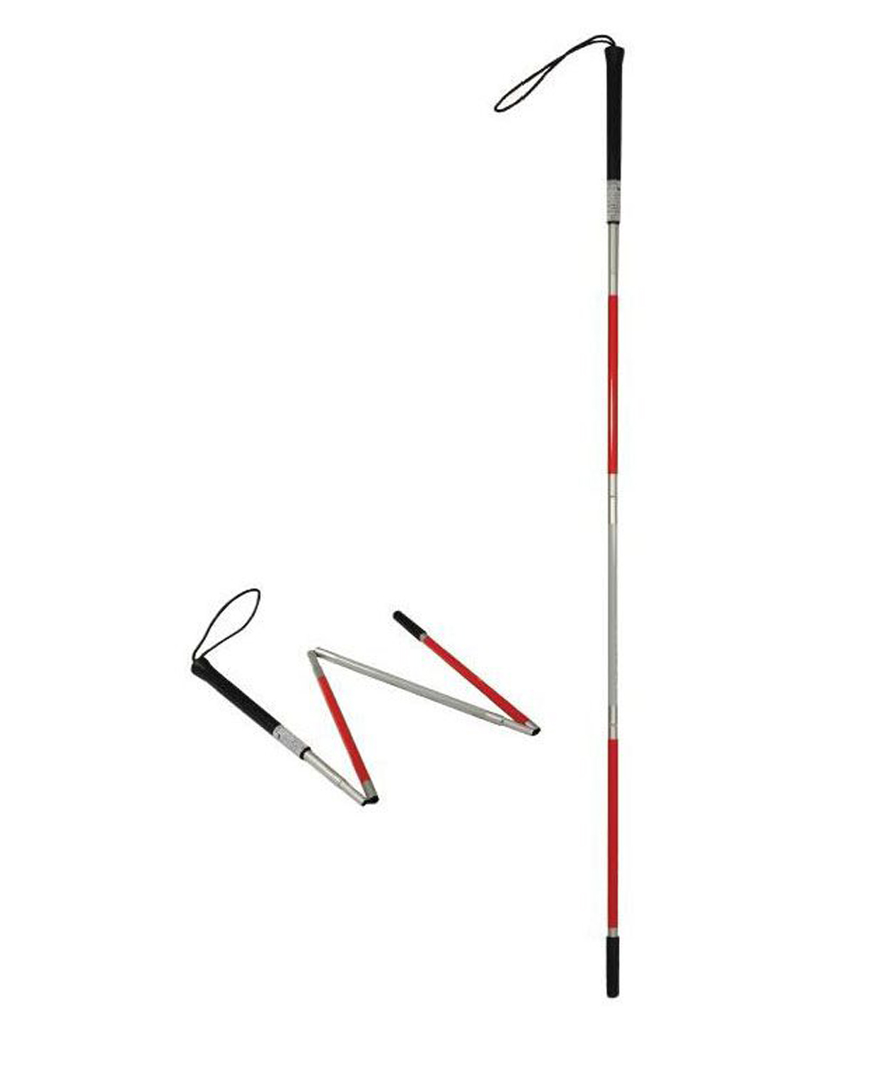 Bastone pieghevole in alluminio per non vedenti 