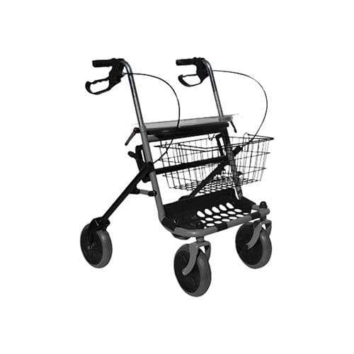 Deambulatore piegh rollator basic in acciaio c/seduta 38 port 120kg 