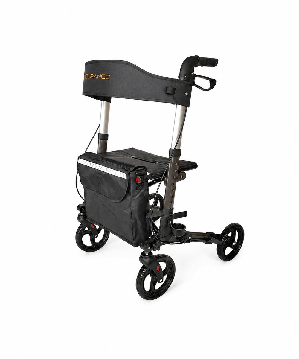 Rollator Endurance super leggero pieghevole con seduta e borsa