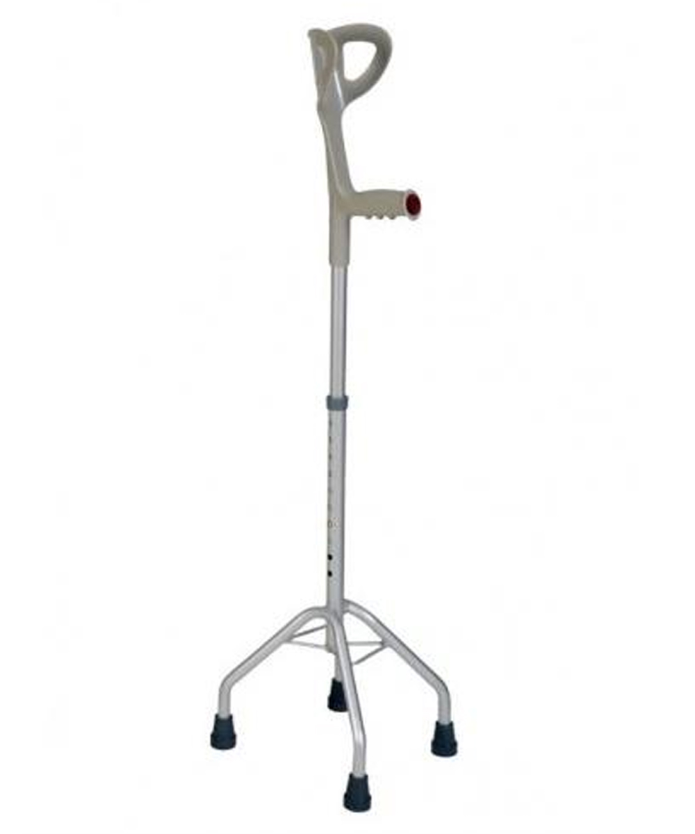 Quadripode per deambulazione con appoggio brachiale 