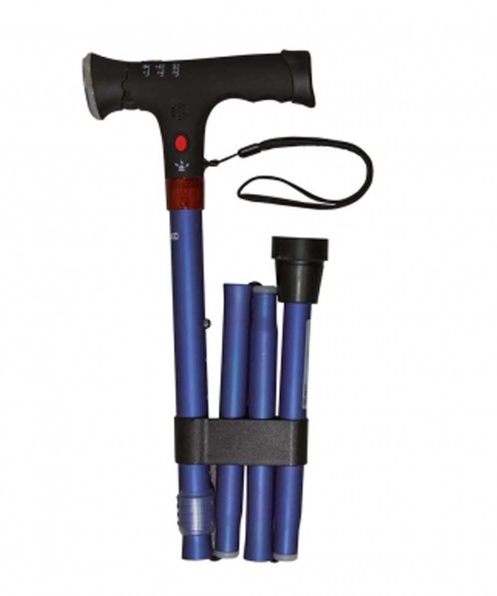 Bastone da passeggio con luce led e avvisatore sonoro lugano 