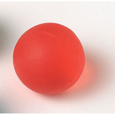 Pallina riabilitazione mano in polimero gel rosso-forte 