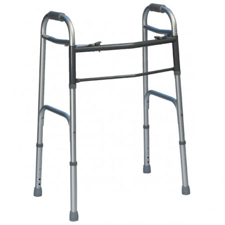 Deambulatore bariatrico fisso piegh. con 4 puntali port.max 250kg 