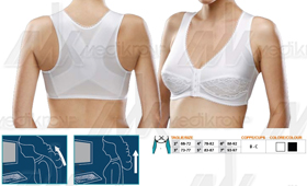 Reggiseno-raddrizzaspalle bianco reggix orione tg.6 coppa b 
