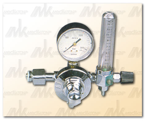 Riduttore per ossigeno c/flussimetro e manometro 