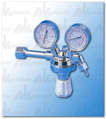 Riduttore mujflow a 2 manometri per protossido di azoto 