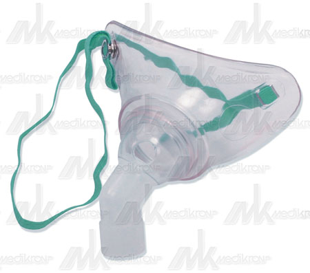 Maschera ossigeno morbida per tracheostom. adulti 