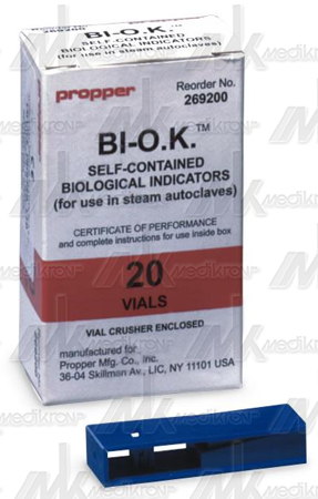 Test sterilizzazione spore in fiale conf. 20 fl 