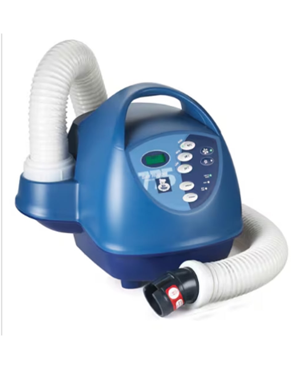 Vista frontale dell’unità Bair Hugger 775 per riscaldamento ad aria forzata, con design compatto e pannello di controllo integrato.