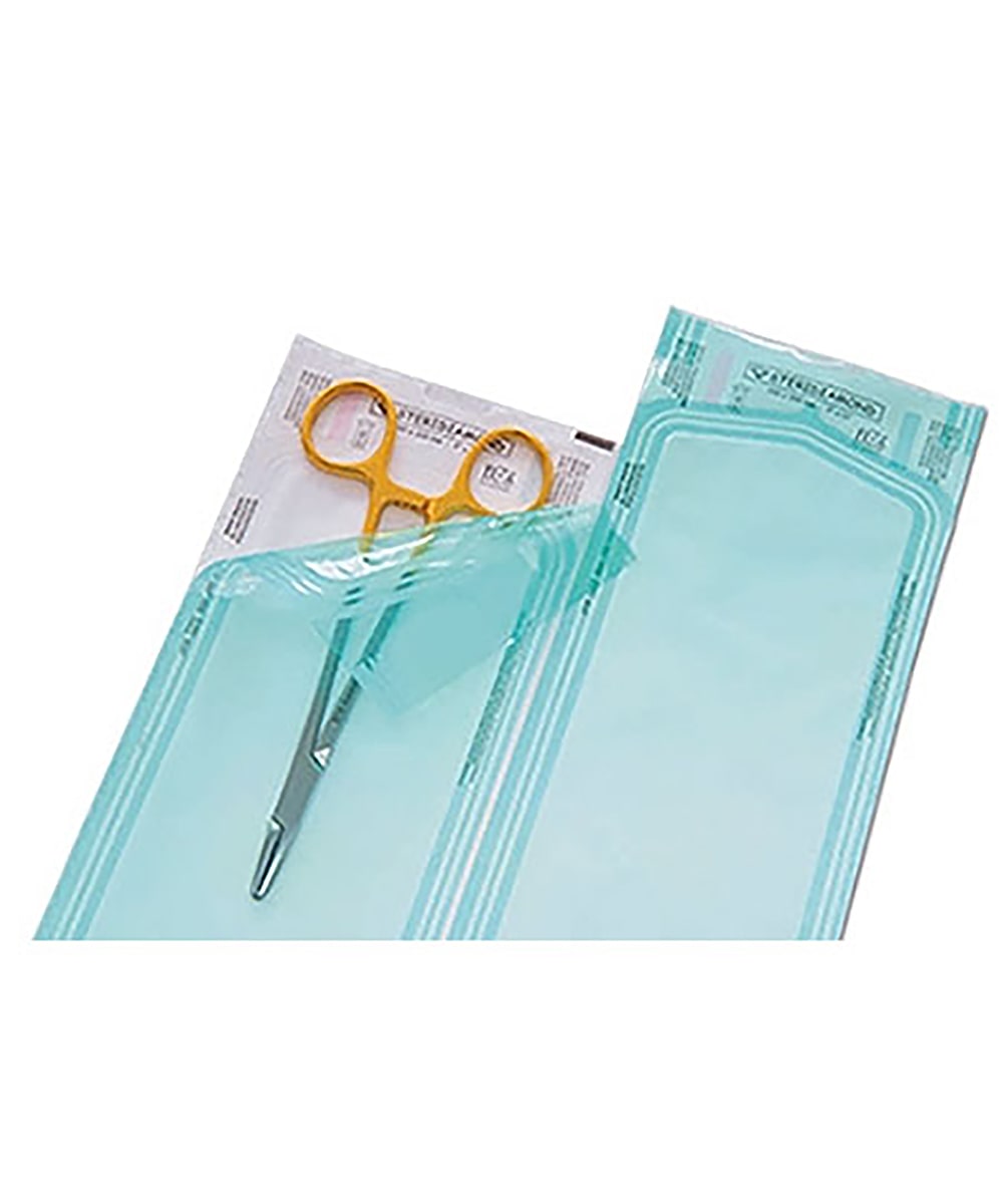 Buste autosaldanti Steridiamond 140x260 mm per sterilizzazione strumenti medici e dentistici, confezione da 200 pezzi monouso.