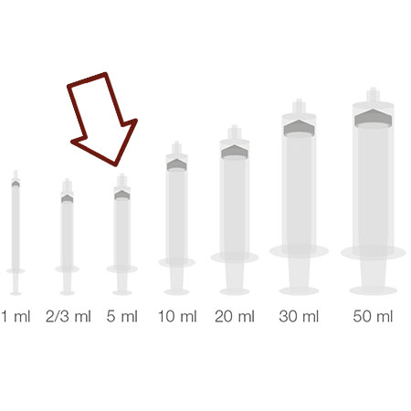 Siringa senza ago terumo 5ml luer lock concentrico, conf. 100 pz st 