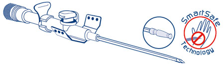 Ago cannula, 2 vie con dispositivo di sicurezza, g 20x32 conf. 50 pz 