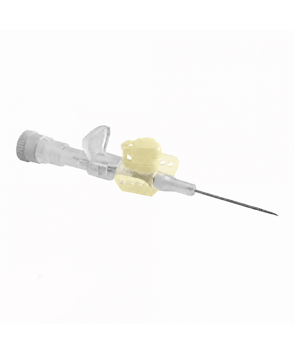 Ago cannula, 2 vie con dispositivo di sicurezza, g 24x19 cf da 50 pz 