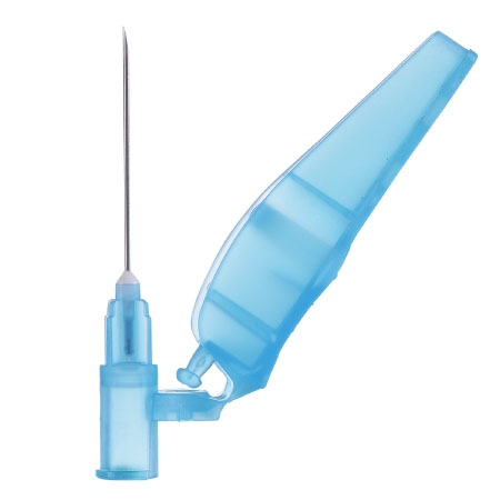 Ago ipodermico g23 x 1 1/4 con dispositivo di sicurezza cf. 100 pz 