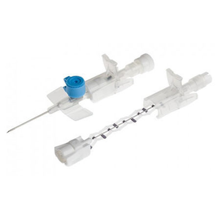 Ago cannula,2 vie, bd venflon pro safety 22g 0,9 x mm25  blue cf. 50pz 