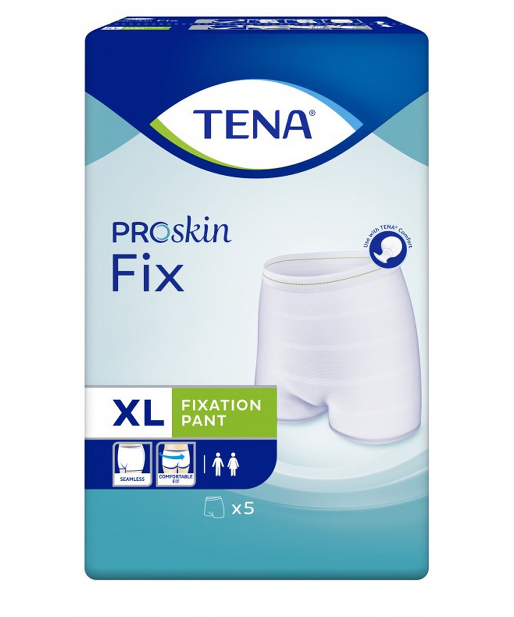 Tena Fix mutanda elastica di fissaggio per assorbenti Tena Comfort, lavabile e riutilizzabile fino a 50 volte, confezione da 5 pezzi.