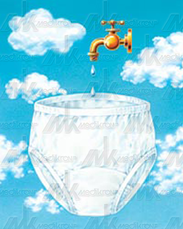 Mutandina x incontinenza media, cotone, con tasca x assorb. mis. l 