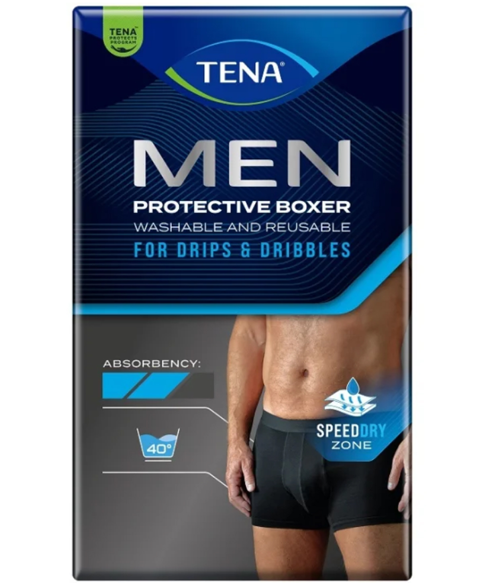 Boxer tena men protective taglia xl circ. vita 102/107cm col nero -lavab 