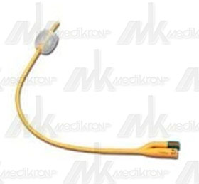 Catetere foley 2vie ch 8 cc. 5/15 in lattice siliconato conf. 10 pz. 