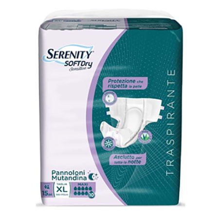Pannolino mutandina sensitive maxi mis. xl conf. 15pz. 