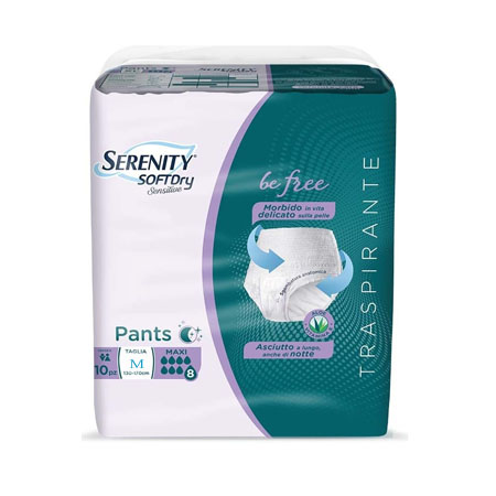 Pannolino mutandina pants sensitive maxi be free mis. m conf. 10pz. 