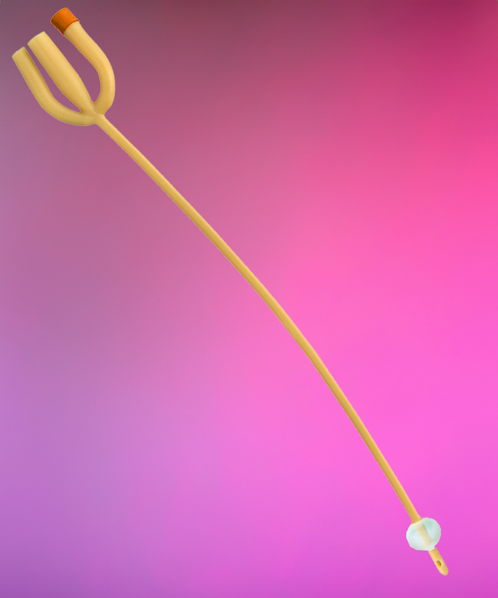 Catetere Foley a 3 Vie in lattice siliconato, confezione da 10 pezzi, CH/fr 16, lunghezza 40 cm. Ideale per drenaggio e irrigazione continua.